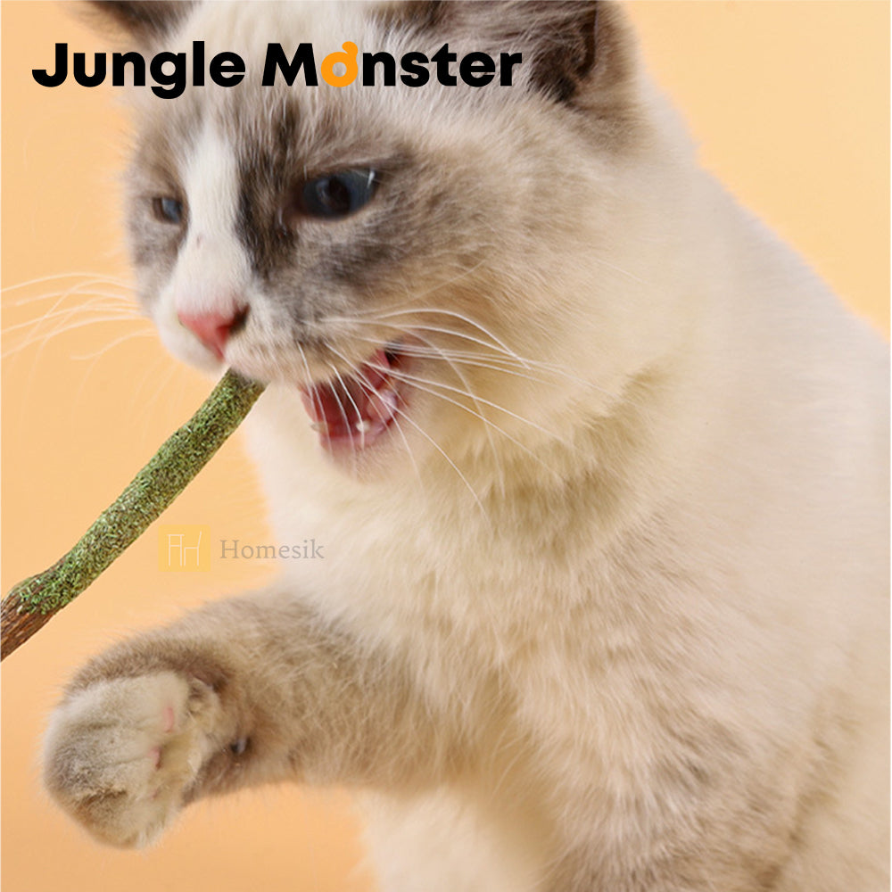 Junglemonster X Yogisso 貓咪百力滋木天蓼貓薄荷棒 3盒裝