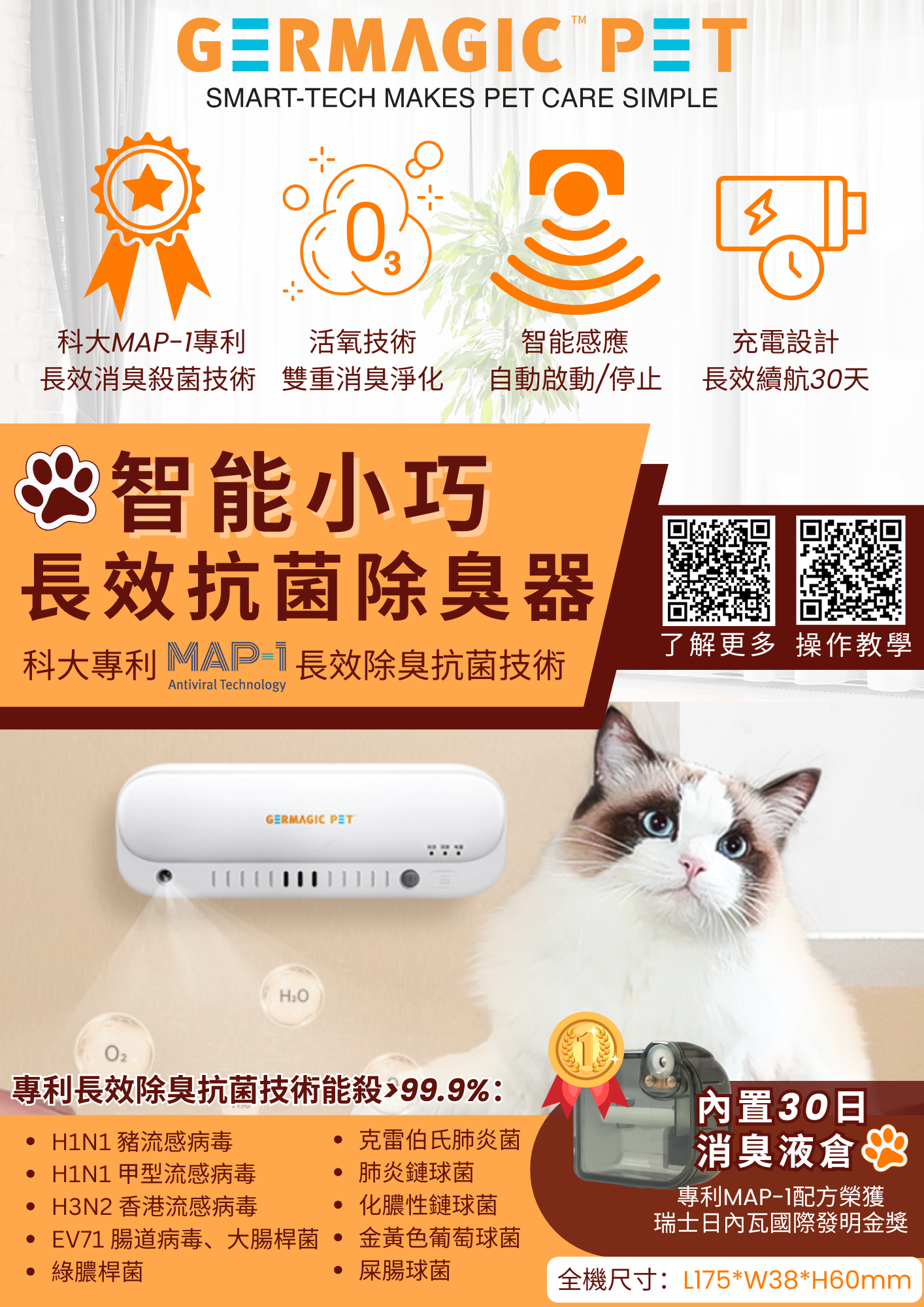 Germagic Pet 寵物智能除味器