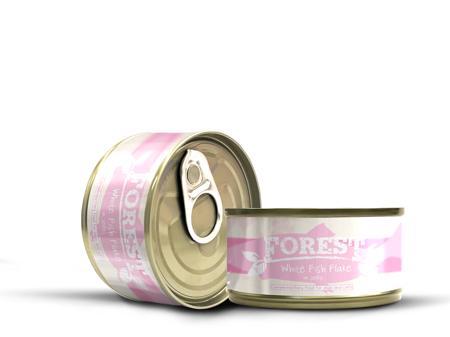 Forest - Grain Free White Fish Flake in Jelly Complementary Wet Food (80gx24cans)