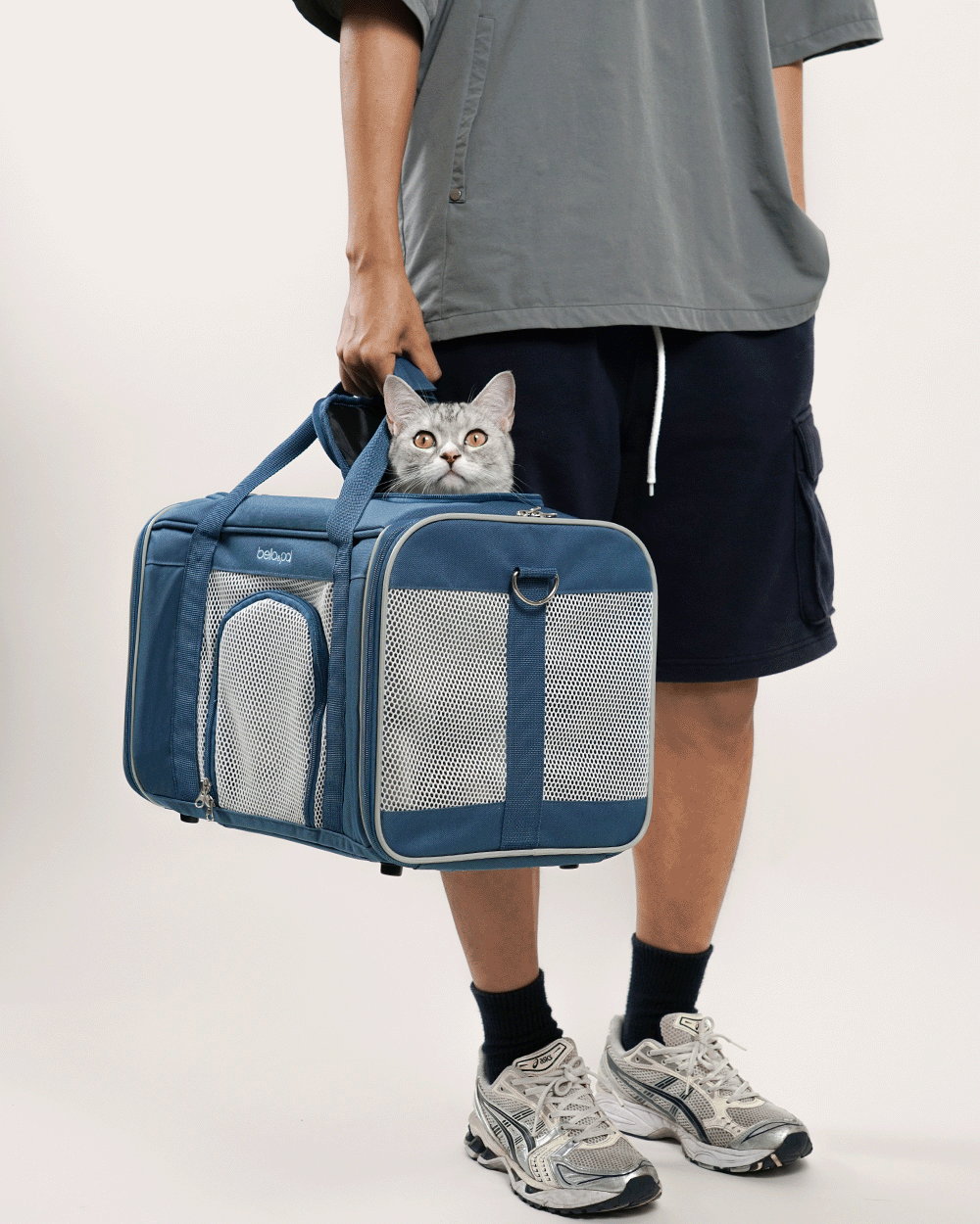 Bella & Pal Rolling Pet Carrier with Detachable Trolley