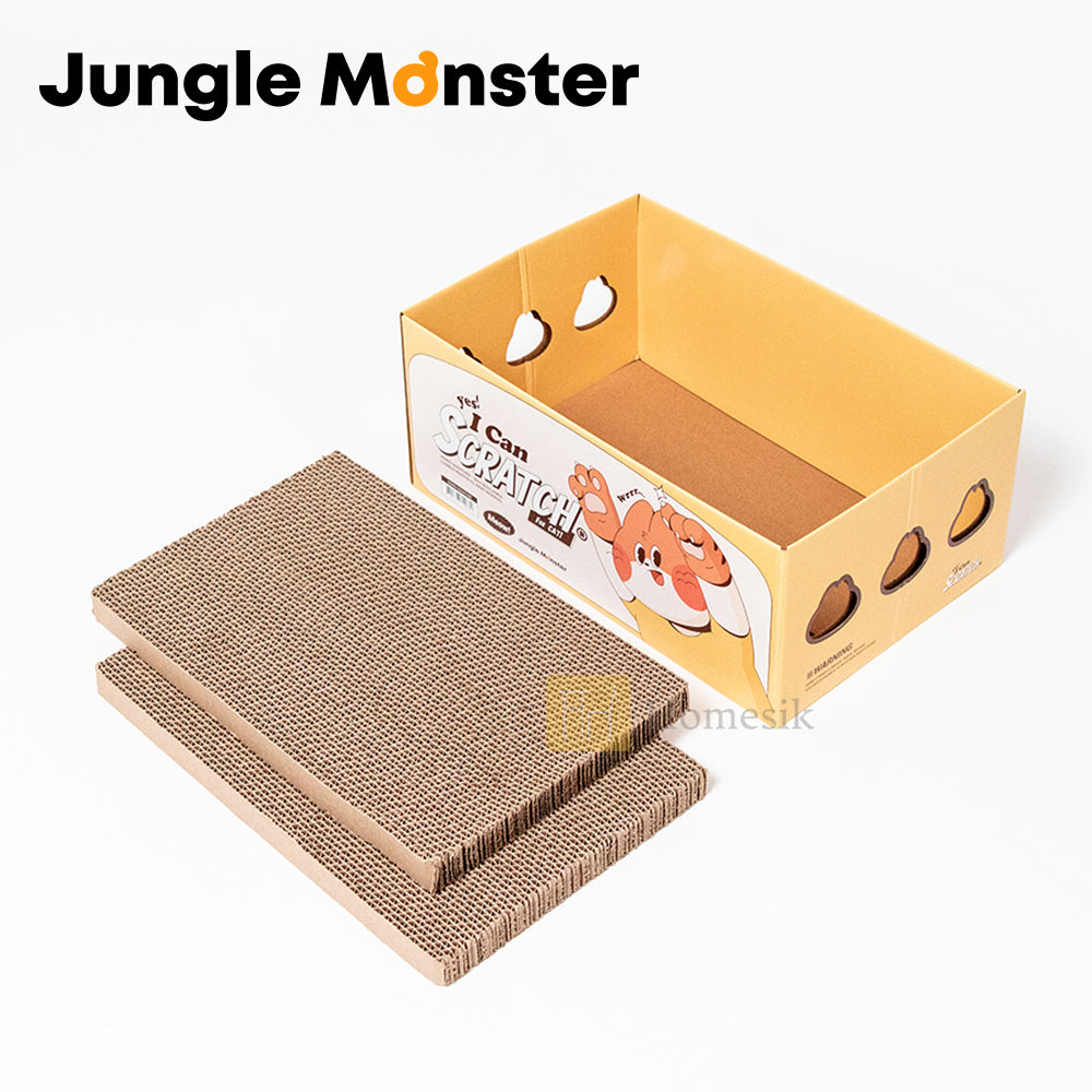 Junglemonster I Can Scratcher For Cat (with 2 scratching boards)