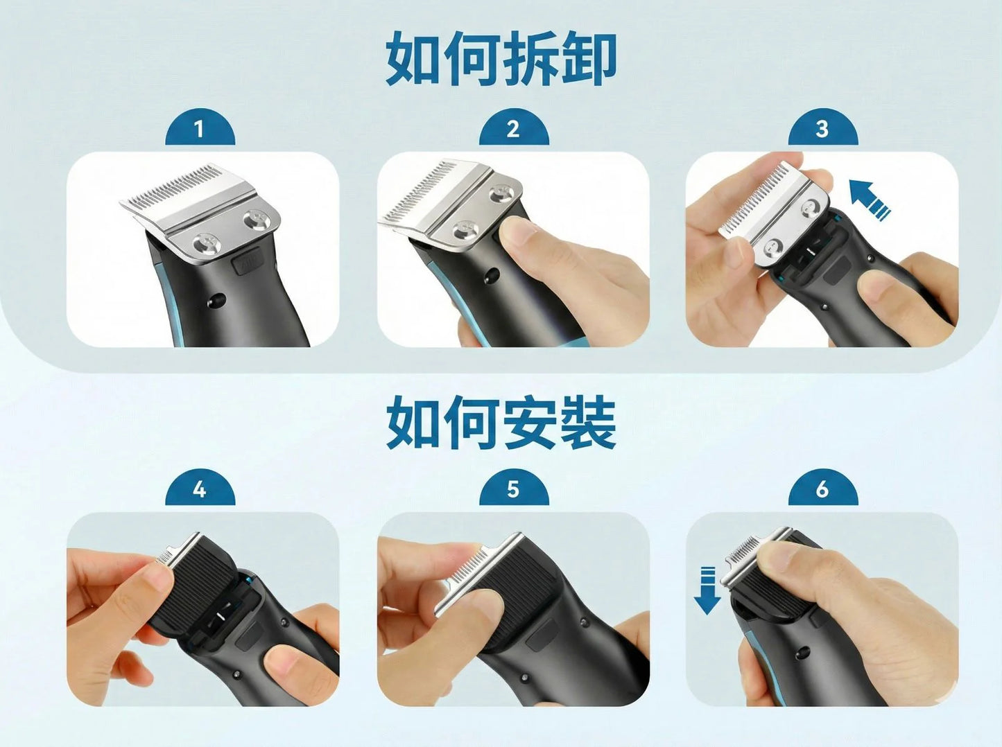 oneisall DTJ-002 | 2-in-1 Pet Hair Trimmer