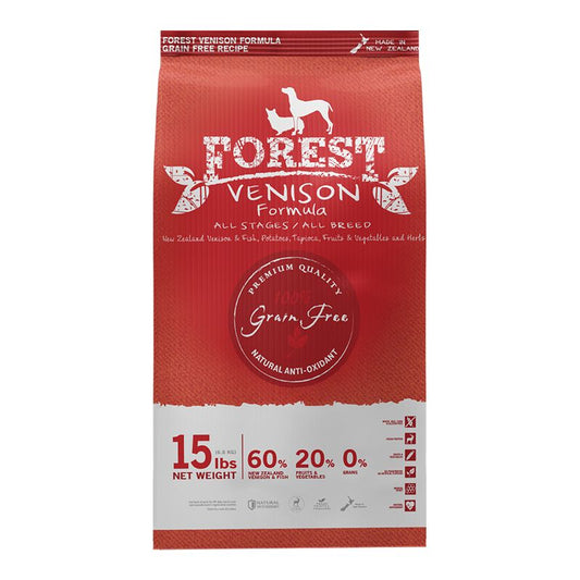 Forest 森鮮 無穀物天然系列全犬糧．鹿肉配方 15lbs