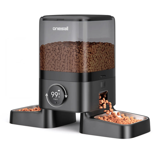 Oneisall PF10│5L Double Bowl Wireless WiFi Feeder