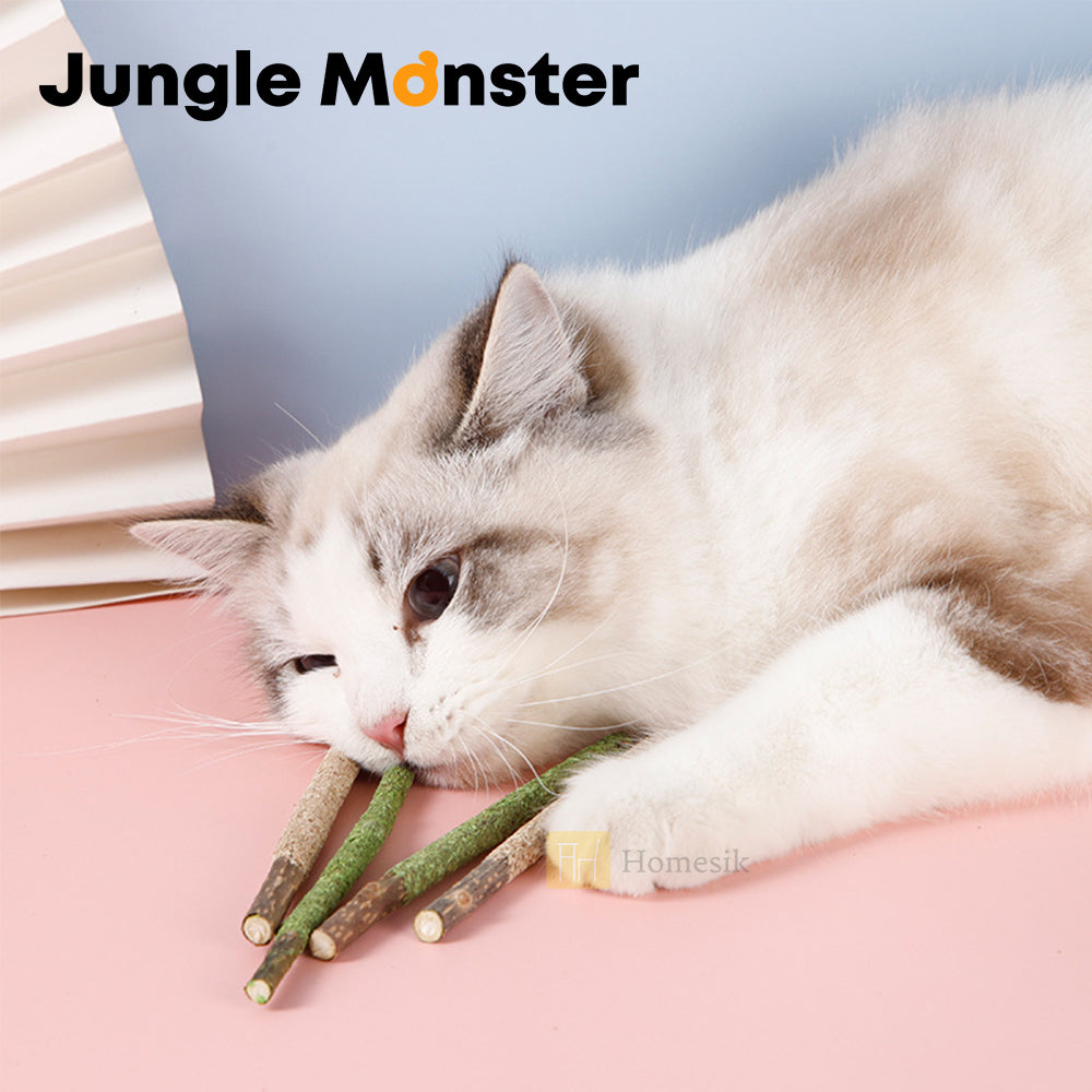 Junglemonster X Yogisso 貓咪百力滋木天蓼貓薄荷棒 3盒裝