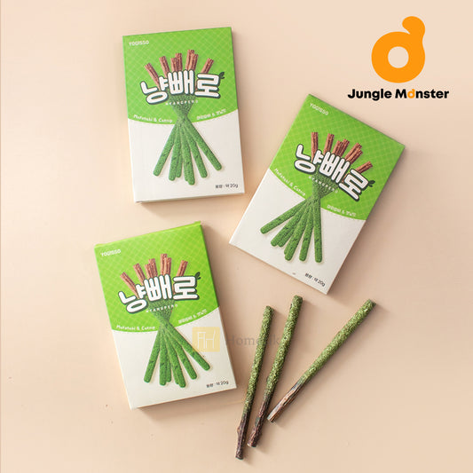 Junglemonster X Yogisso 貓咪百力滋木天蓼貓薄荷棒 3盒裝