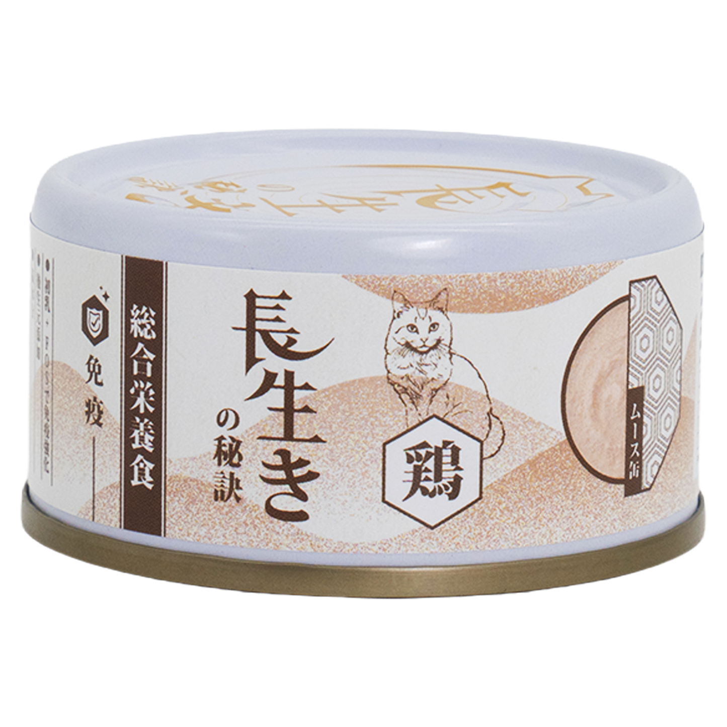 長生の秘訣 貓罐頭．慕絲主食罐 雞肉80g 原箱12罐