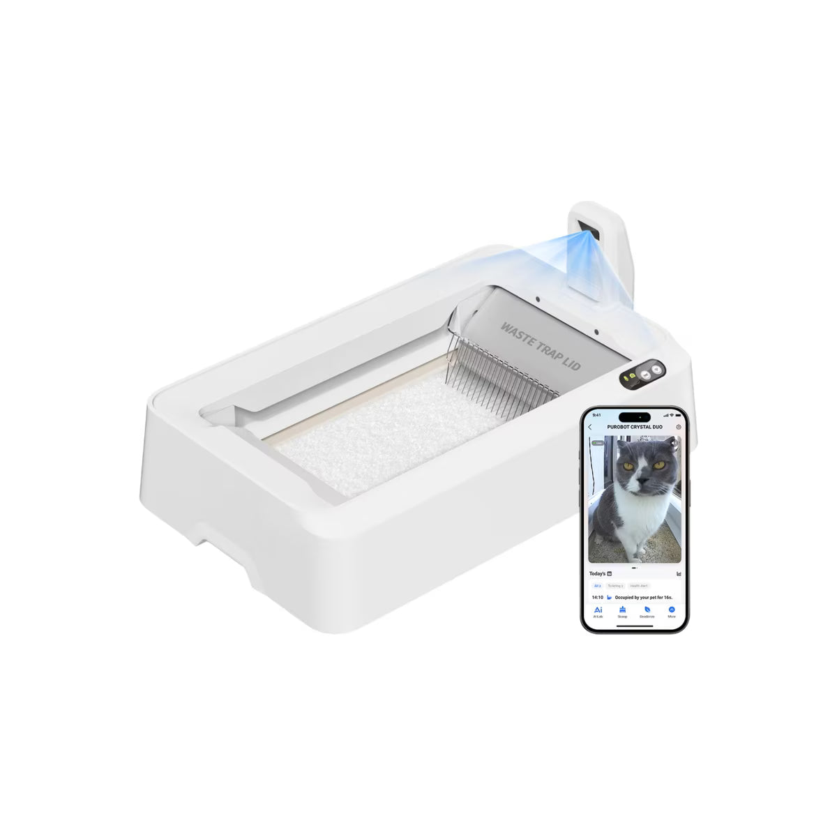 PETKIT PUROBOT CRYSTAL DUO AI智能鏡頭全自動雙翼貓廁所