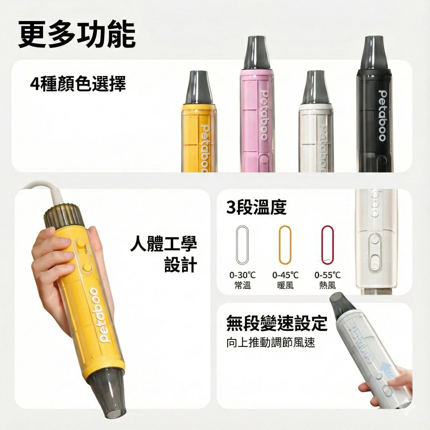 Petaboo L200 | 手持寵物美容吹毛機