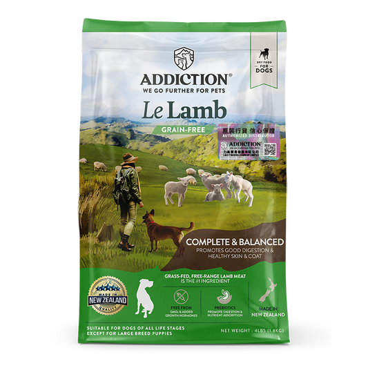 Addiction 無穀物配方 成犬羊肉．4lb