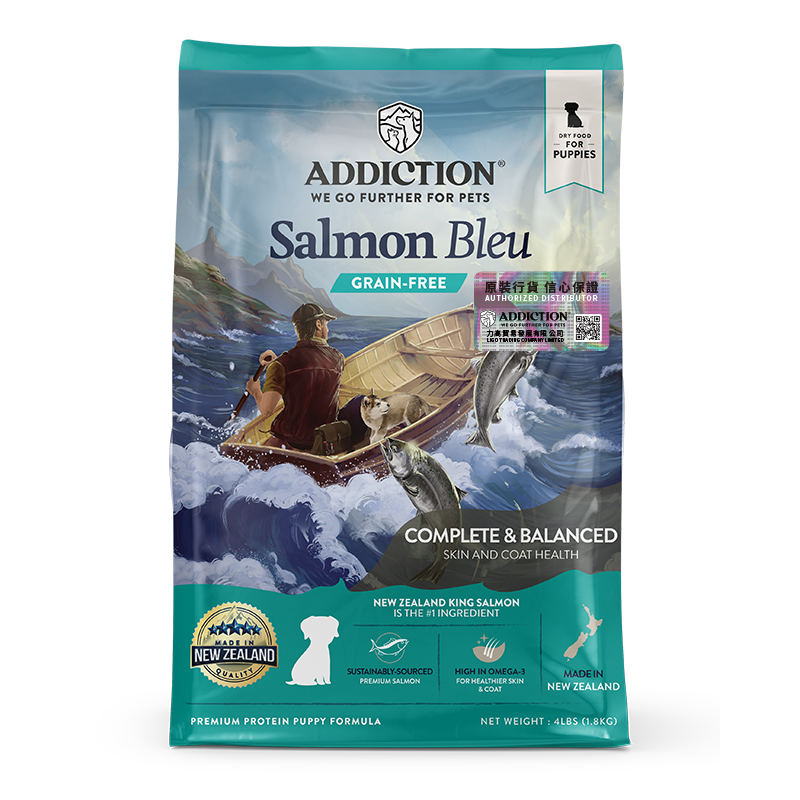Addiction 無穀物配方 幼犬藍三文魚．20lb