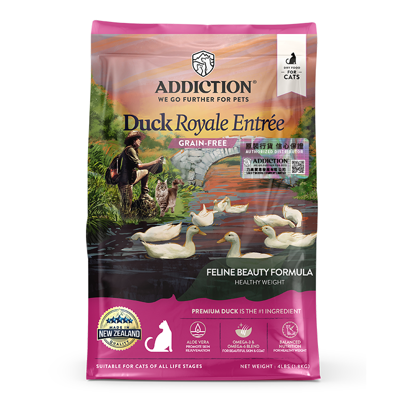 Addiction 無穀物配方 全貓鴨肉．4lb