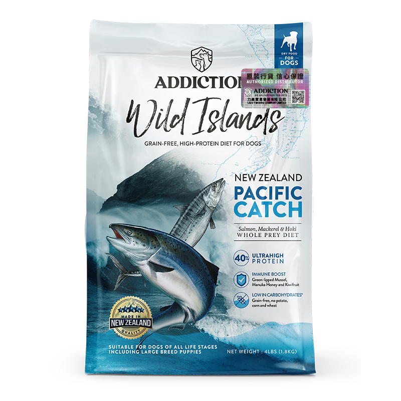 Addiction 高蛋白無穀物系列 全犬太平洋魚肉配方．4lb