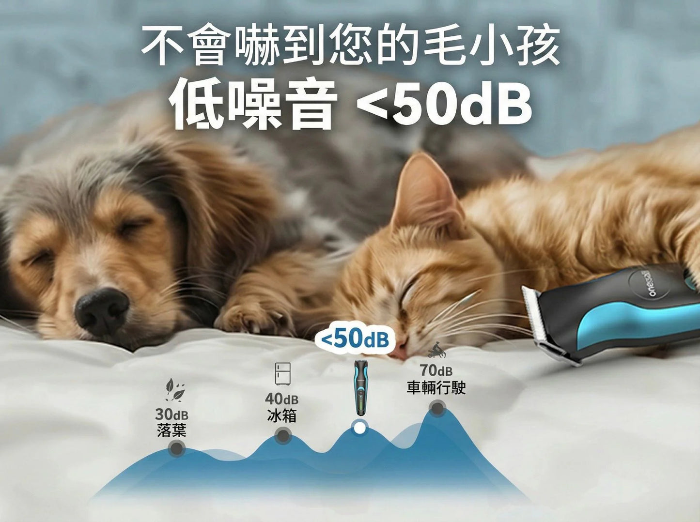 oneisall DTJ-002 | 2-in-1 Pet Hair Trimmer