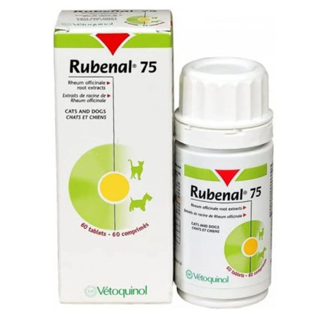 Vetoquinol Rubenal 腎臟補充劑 75mg 60粒裝（適用於貓及小型犬）