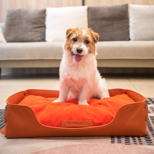 Vital Wave Leather Deerskin Pet Bed