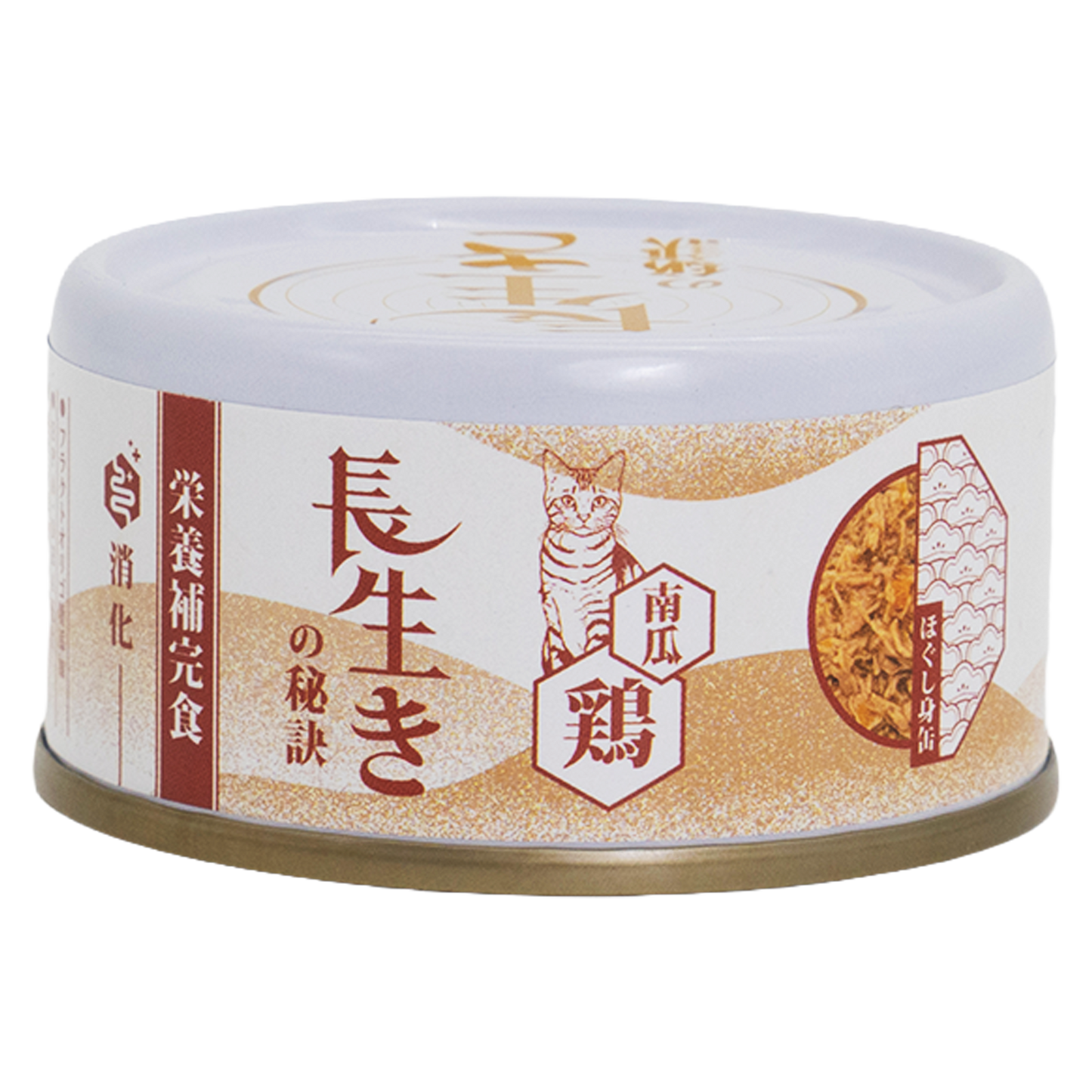 長生の秘訣 貓罐頭．肉汁湯罐 吞拿魚+雞肉+南瓜80g 原箱12罐