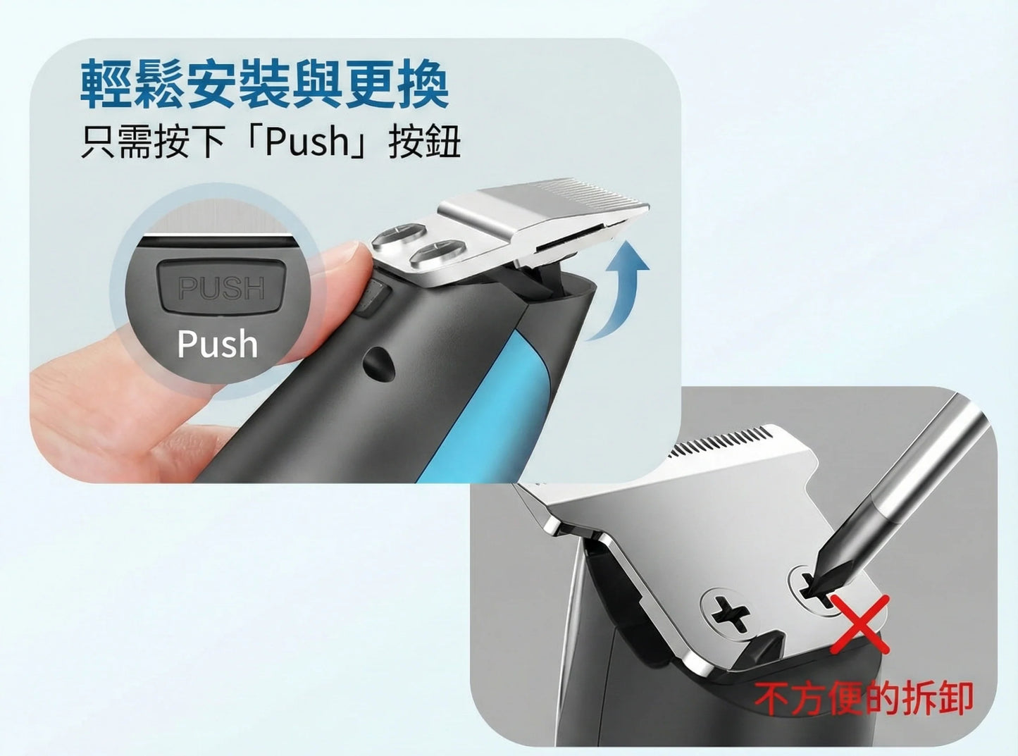 oneisall DTJ-002 | 2-in-1 Pet Hair Trimmer