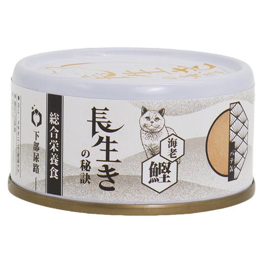 長生の秘訣 貓罐頭．肉醬主食罐 鰹魚+蝦80g 原箱12罐
