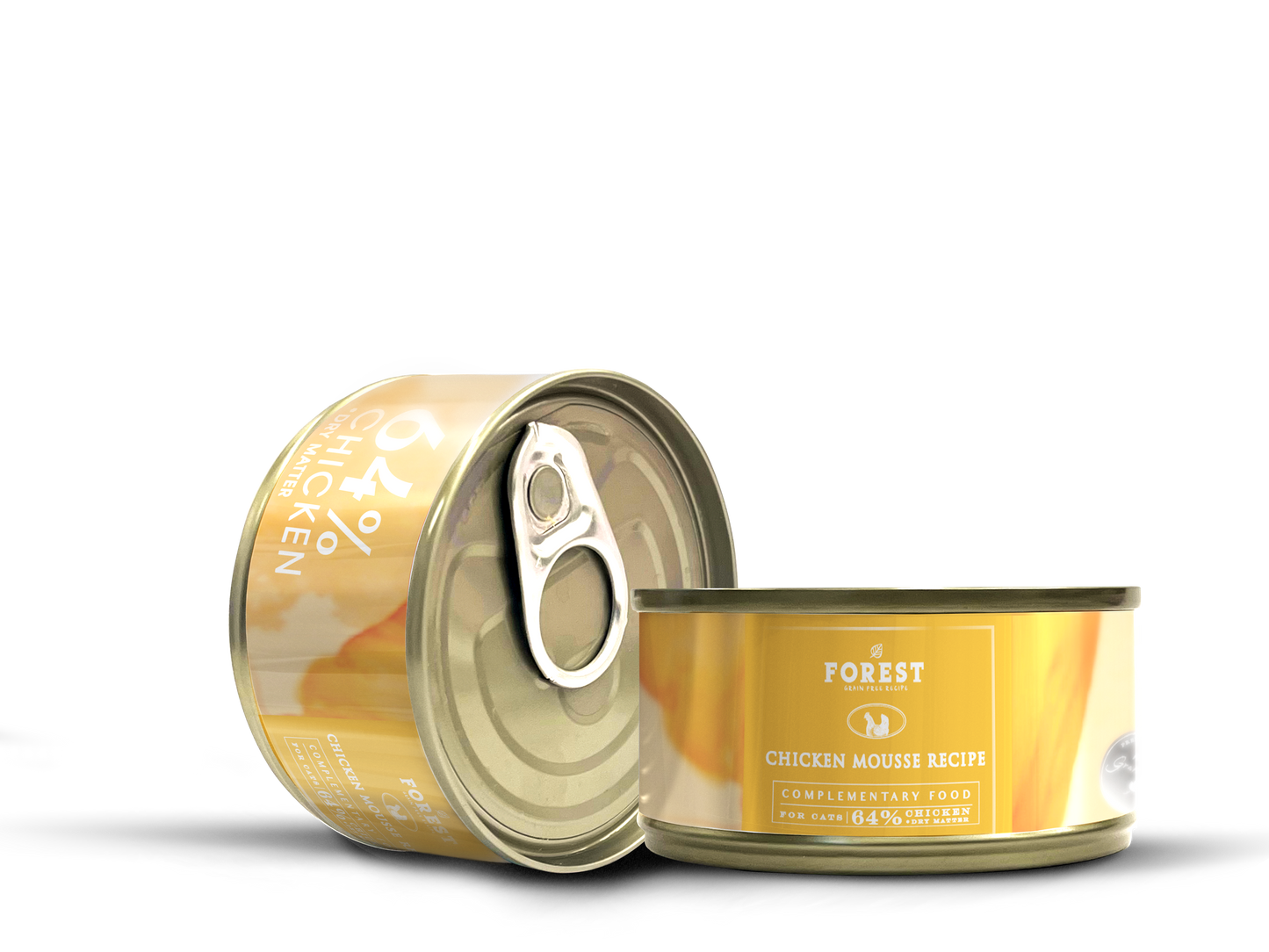 Forest - 64% Chicken Mousse Snack Can Canned Cat Food (80g x24cans)