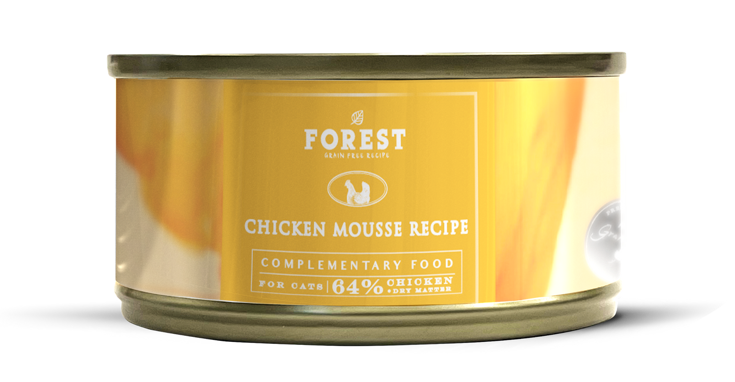 Forest - 64% Chicken Mousse Snack Can Canned Cat Food (80g x24cans)