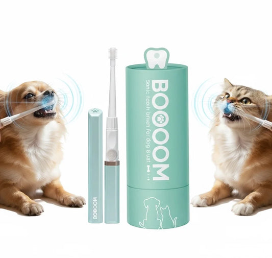 BOOOOM 360° Sonic Vibrating Toothbrush for Pets – Made in Japan