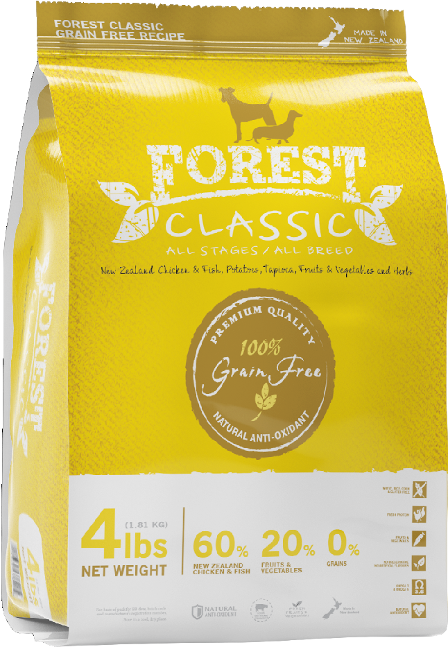 Forest - Classic Chicken Grain Free Recipe Dry Dog Food 4lbs