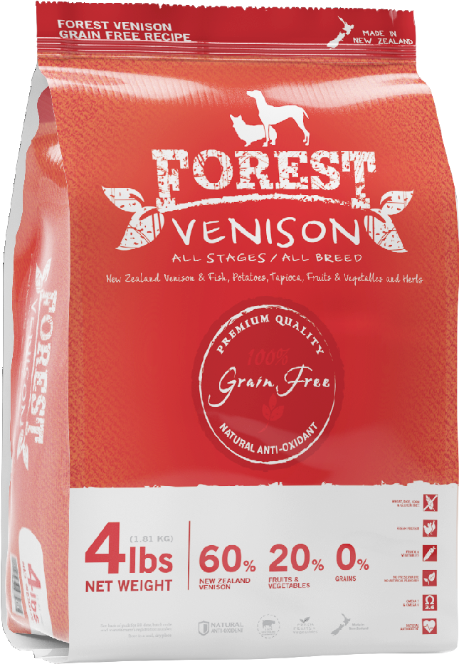 Forest 森鮮 無穀物天然系列全犬糧．鹿肉配方 4lbs