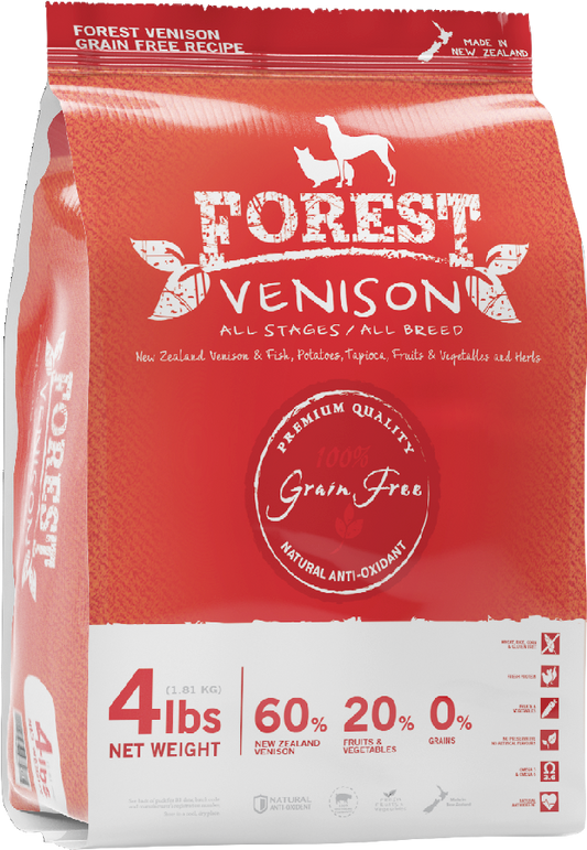 Forest 森鮮 無穀物天然系列全犬糧．鹿肉配方 4lbs