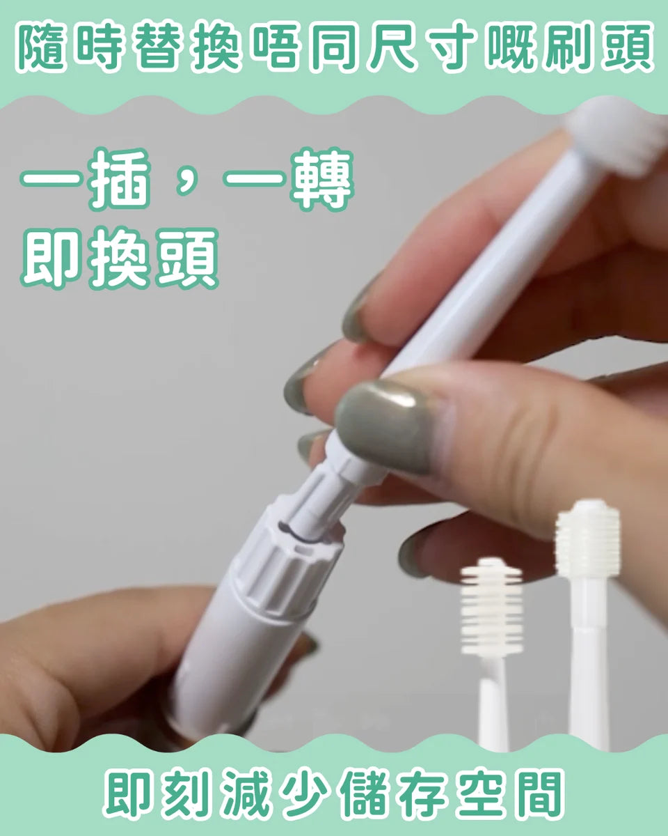 BOOOOM 360° Sonic Vibrating Pet Toothbrush Replacement Heads – Made in Japan