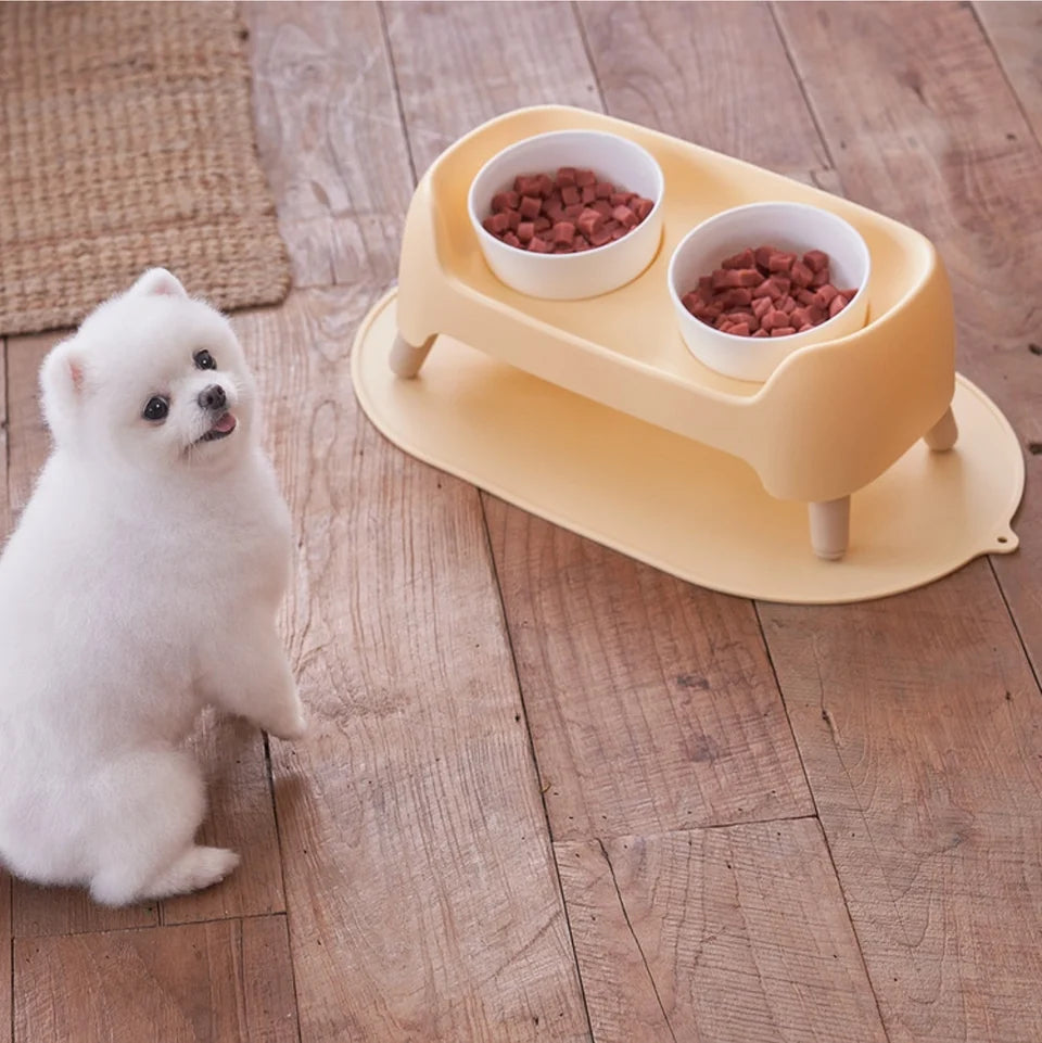 【韓國直送】Super Pet 3段高度調節護頸寵物餐桌連雙碗套裝 (SP006)