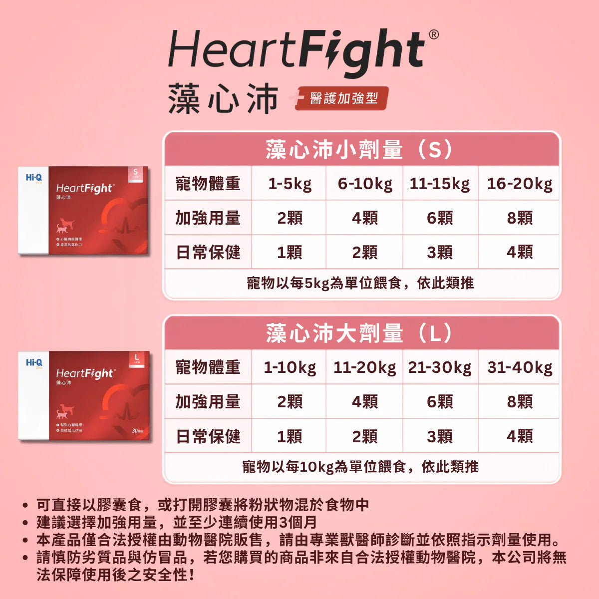 HeartFight 醫護加強型藻心沛心臟護理 (小劑量360mg) 30 粒