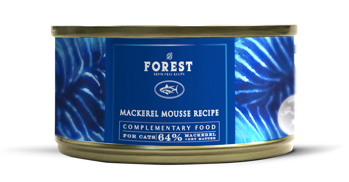Forest - 64% Mackerel Mousse Canned Cat Food (80gx24cans)