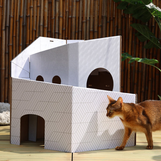 Pettellyava' Mini Cat Mansion 搭疊式貓屋 (D1 影子大厦)