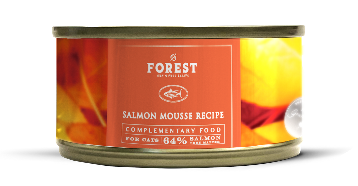 Forest - 64% Salmon Mousse Snack Can Canned Cat Food【80gx24cans】