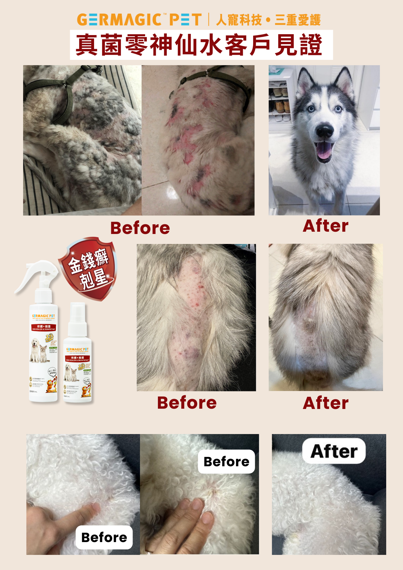Germagic Pet Skin Healer and Repair Disinfectant For Pet