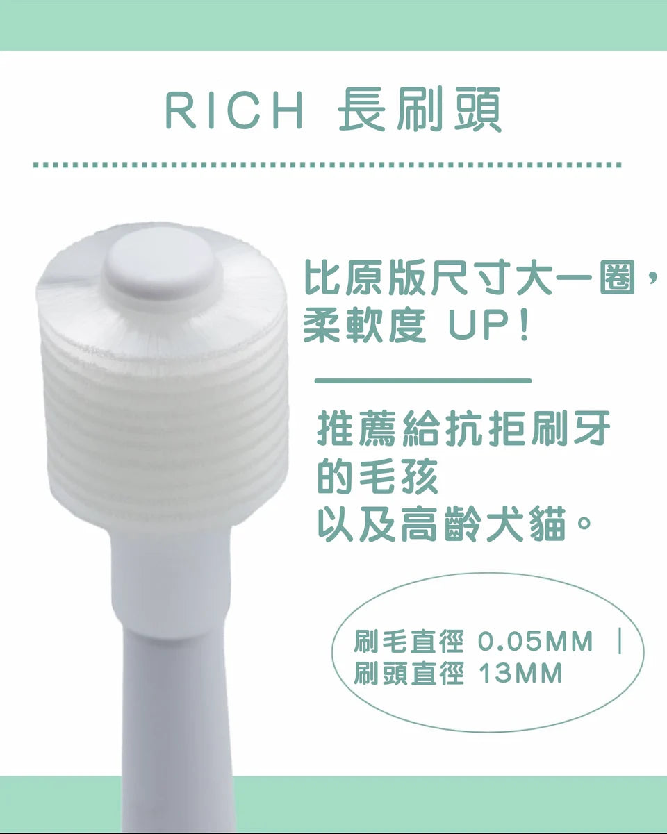 BOOOOM 360° Sonic Vibrating Pet Toothbrush Replacement Heads – Made in Japan