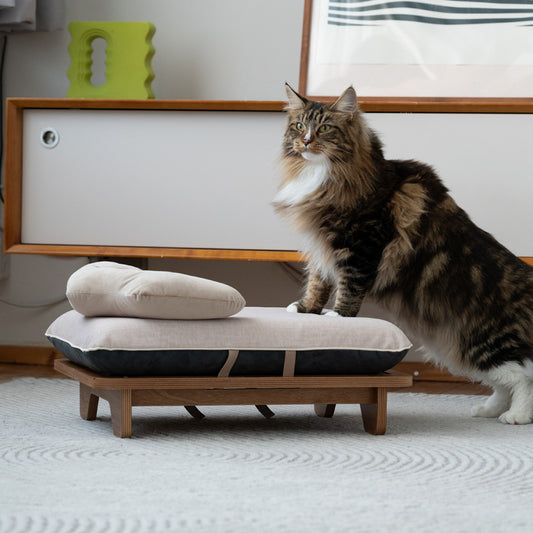 Pettellyava' Surro Pet Bed Birch Wood Frame Set