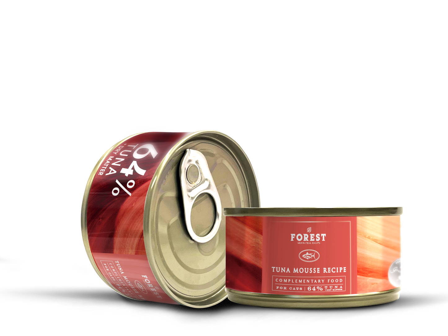 Forest - 64% Tuna Mousse Canned Cat Food【80gx24cans】