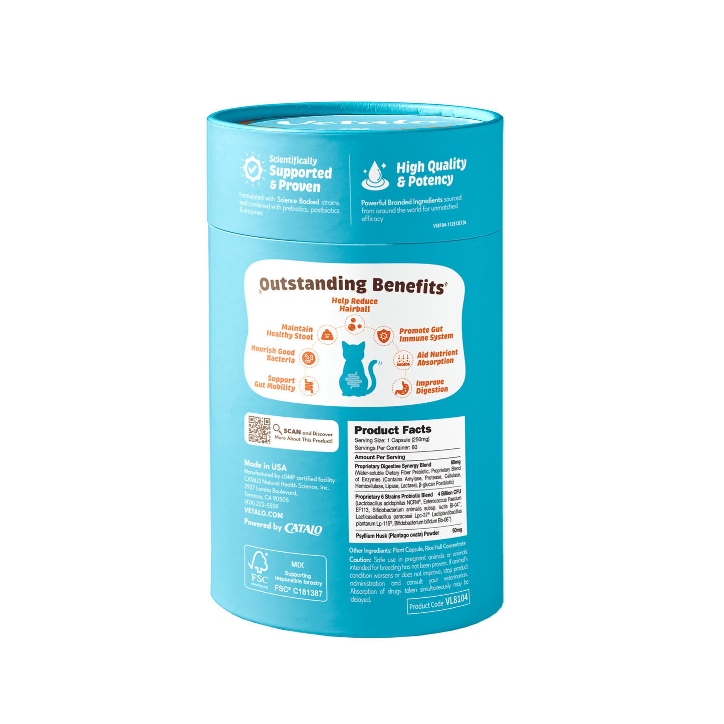 Vetalo Pawfect biotics 60 capsules (Dog Version)