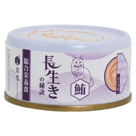 長生の秘訣 貓罐頭．慕絲主食罐 吞拿魚80g 原箱12罐