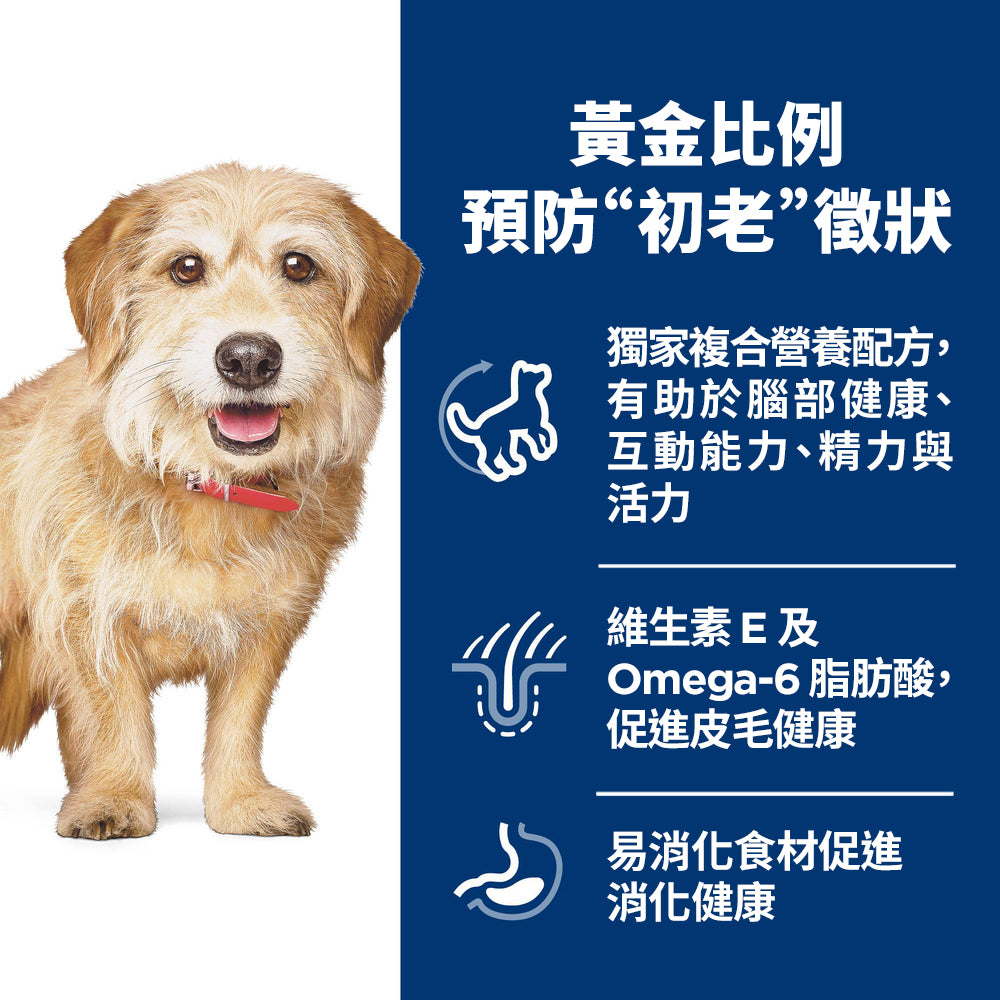小型高齡犬7+ Senior Vitality 提升活力雞肉及米 12.5 磅 狗糧 (10771)