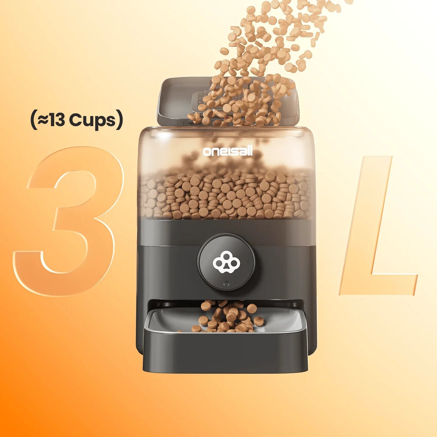 Oneisall 3L Cordless Smart Pet Feeder | 3L 無線智慧寵物餵食器