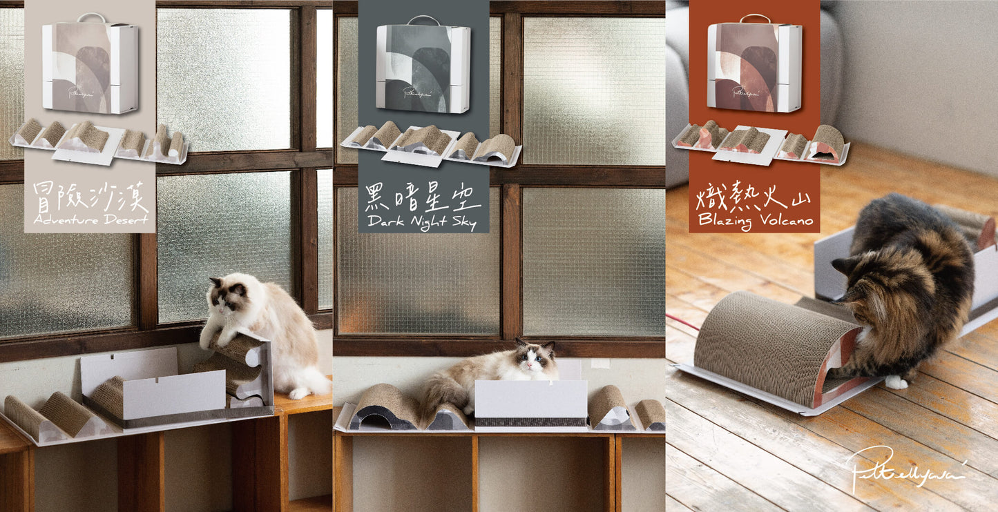 Pettellyava' Mystery Box Cats scratching boards designed with multi functions