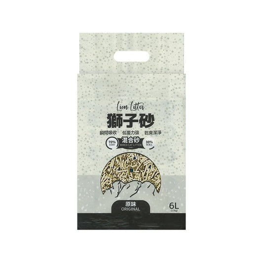 獅子砂 混合豆腐貓砂．6L 原箱6包